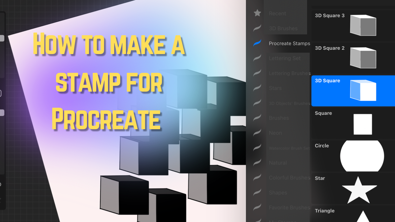 How to make stamps on Procreate create your own stamp brush on