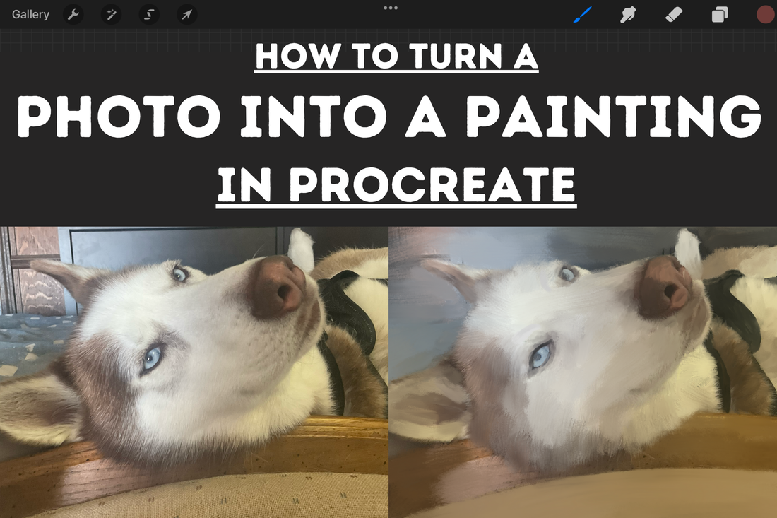 How to Turn A Photo Into A Painting in Procreate