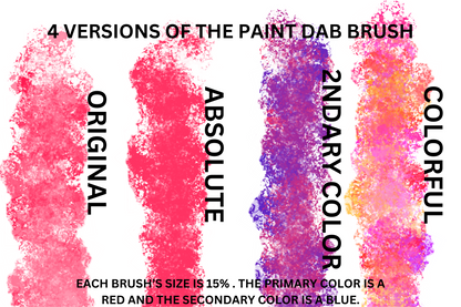 Paint Dab Set for Procreate - 17 Digital Brushes for Paint Dabbing