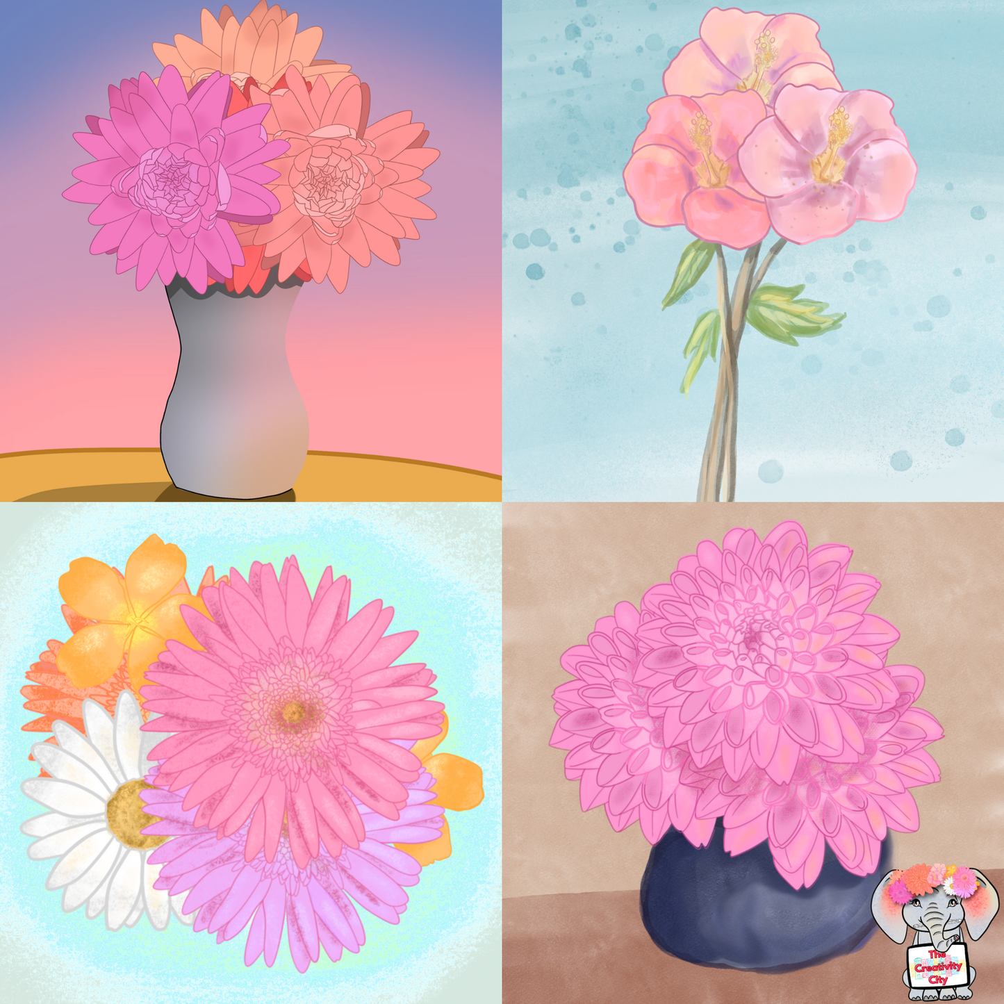 Flower Stamps for Procreate - Set 1